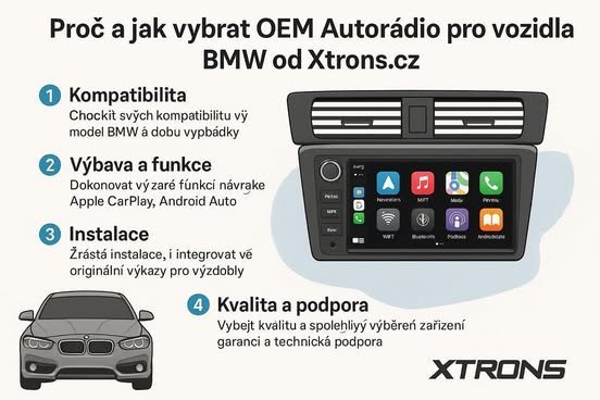 Proč vybrat a jak vybrat OEM autorádio pro BMW od Xtrons.cz