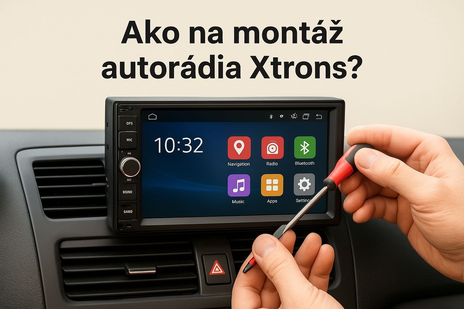 Ako na montáž autorádia Xtrons?